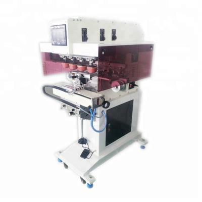 China Automatic Stationery 4 Colors Pad Printing Machine With Shuttle For Sale XS-200DC/4C-4R for sale