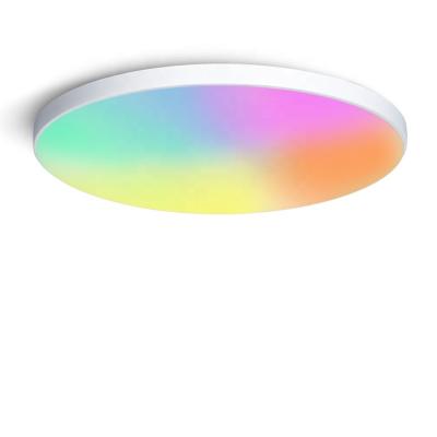 China Modern Modern Smart Home Lighting WiFi APP Voice Control 30W CCT RGB Smart Remote Ceiling Lamp for Living Room and Bedroom for sale