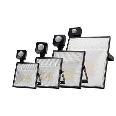 China Outdoor Wall Mounted Led Light Flood Lights 220V Wall Lights Waterproof Outdoor Motion Sensor Led Floodlight for sale