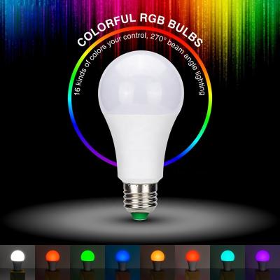 China High Efficiency LED Wireless Head Light Bulb E27 24 5W 10W LED RGB Smart Remote Control Multicolor Light Bulb for sale