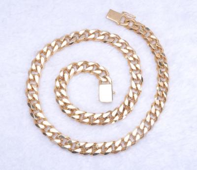 China Hip Hop Hip Hop 24k Gold Plated Designs Jewelry 925 Sterling Silver Thin Small Chain Cuban Necklace for sale