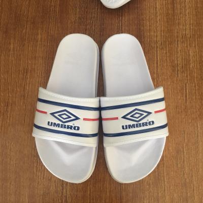 China CUSHIONING Large Size 32-51 Customize Logo Indoor White And Black Slide EVA Beach Shoes Sandals Slides Slipper For Kid And Adults for sale