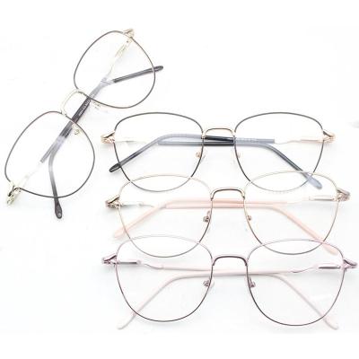 China New High Quality Metal Cat Eyewear Gold Pink Eyeglasses from Designer Eye Glass Frames for sale