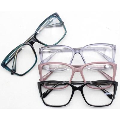 China CP Designer High Quality Glasses Fit Beautiful Crystal Pink Eyewear Spring Hinge Eye Sight for sale