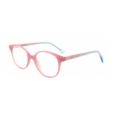 China Fashion Glasses High Quality Acetate Optical Glasses Round Candy Color Frames for sale