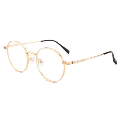 China High Quality Fashion Round Style Titanium Optical Frames For Women for sale