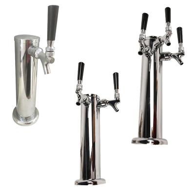 China Wholesale 304 stainless steel TWELVETAP maker American wine column stainless steel draft beer tower with beer tap for sale