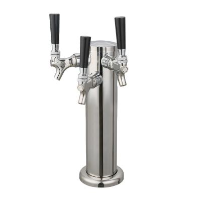 China TWELVETAP Stocked Classic Tower Faucet Chrome 1 Way Tower Draft Beer Dispensing Dispenser for sale