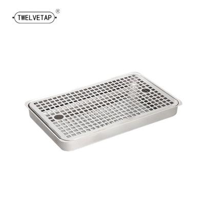 China TWELVETAP304 tray510*190 stainless steel tray restaurant tray rectangular food grade dripping water filter stored leak screen for sale