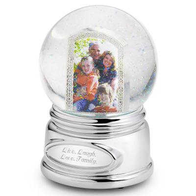 China Europe Picture Perfect Photo Musical Snow Globe for sale