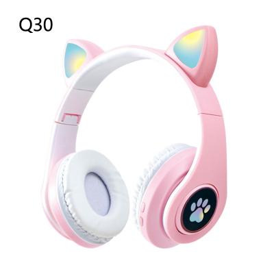 China Headband Maker Supplies Cat Ear Hi-Fi BT Noise 5.0 Bluetooth Headphones and Earphones inalambricos audifonos de ouvido Bluetooth phone for sale