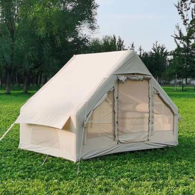 China Waterproof Large 4 Season Camp Air Family Camping Luxury Tube Tent Inflatable Camping Tent for sale