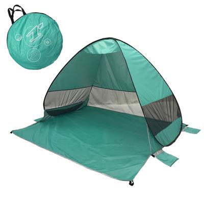 China Straight Tying Type Camping Tents 4 Person Beach Tents Sun Shelter Quick Automatic Opening Foldable Tent for sale