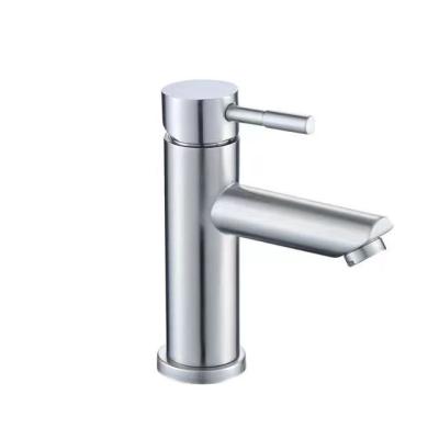 China Commercial Stainless Steel Bathroom Faucet Single Handle Toilet Basin Vanity Sink Faucet Metered Swept Faucet for sale