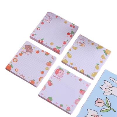 China Loose-Leaf Custom Design Colorful Clear Sticky Memo Pads Stationery Memo Notes for sale