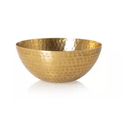 China ODM Factory Direct Sales Sustainable Vintage Modern Antique Bowls Luxury Metal Bowls Round Metal Gold Luxury Bowls for sale