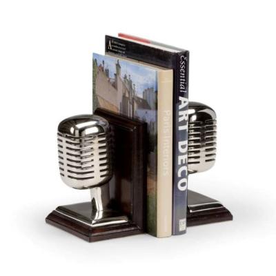 China Home Office AE-120 Unique Design Metal Bookends and Wholesale Decorative Creative Table Decor Book Stopper Design Book Stand Cheap for sale