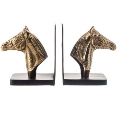 China Home Office AE-133 Unique Design Metal Bookends And Wholesale Decorative Creative Table Decor Book Stopper Design Book Stand Cheap for sale