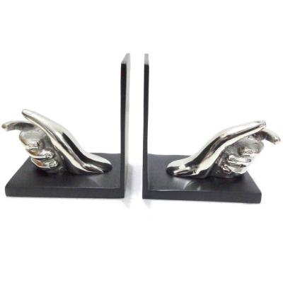 China Home Office AE-137 Unique Design Metal Bookends and Wholesale Decorative Creative Table Decor Book Stopper Design Book Stand Cheap for sale