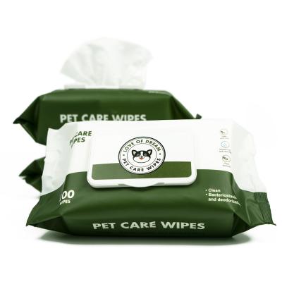 China Soft Nonwoven Alcohol Sensitive Non Wet Cleaning Wipes Pet Eye Wipes for sale