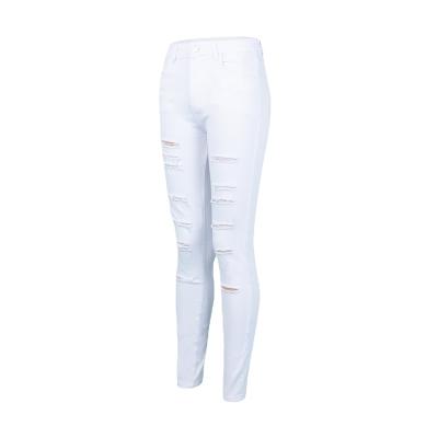 China Hot Selling Summer QUICK DRY Ripped Slim Jeans For Women Sexy High Waist Denim Pants Women Stretch Skinny Jeans for sale