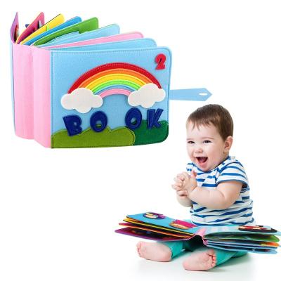 China Earlier Education 2023 new design sensory learning toys felt children busy books 3D Montessori Toddlers Busy Board Busy Felt Books for sale