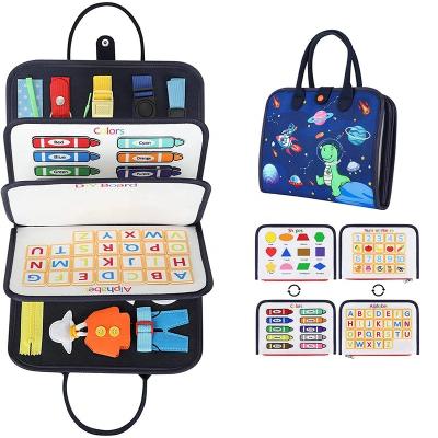 China Earlier Education Preschool Educational Montessori Toys Sensory Activity Board Felt Busy Board For Toddler Activities Toy for sale