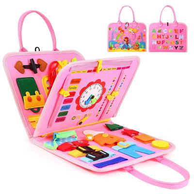 China Earlier Education Personalized Felt Diy Busy Board Accessories Preschool Montessori Toys Toddler Busy Board Teaching Toys For Toddlers Sensory for sale