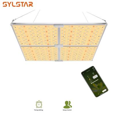 China Seed Starting Sylstar App Control UV IR Grow Light Samsung Lm301 Diodes LEDs 450W Dimmable Full Spectrum Waterproof IP65 Led Grow Lights for sale