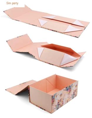 China Recycled Materials Sim-Part Customize Color Print Matt Film Art Paper Valentine's Gift Christmas Wedding Gift Box Custom Paper Box for sale