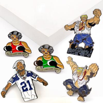 China China Wholesale No Taekwondo Minimum Kick Karate Martial Arts Enamel Metal Enamel Custom Boxing Pin For Sale for sale