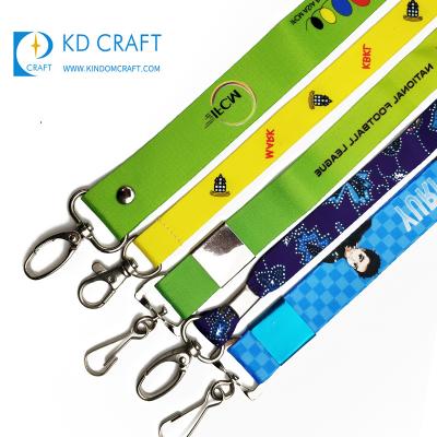 China Promotion made in china cheap custom logo heat transfer printed neck strap para sublimation lanyard no minimum order for sale