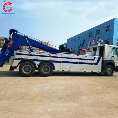 China Chinese high-effiency recovery flatbed truck rotator heavy wrecker tow trucks for sale for sale