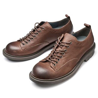 China Factory production breathable new style fashion lace up European wholesale leather stylish shoes for sale