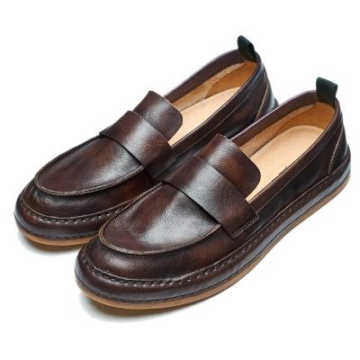 China Factory production breathable oxford handmade genuine leather shoes for men for sale