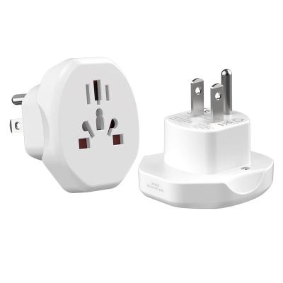 China Residential / General-Purpose Wholesale Travel Item Ac Power Wall Socket Worldwide Plug Adapter Eu Australia Europe to Usa Plug Adaptor for sale