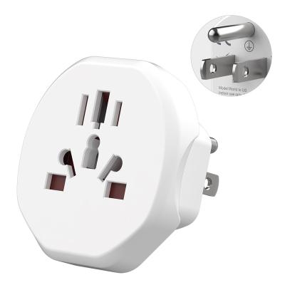 China Residential / General-Purpose Latest Electronic Gadgets Universal Wall Socket World Travel Eu Australia Europe to American Plug Adapter for sale