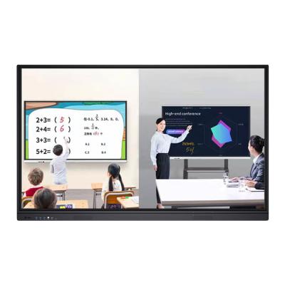 China Business Conference Interactive Tablet Education Classroom 55 65 75 85 86 98 100 110 Inch Display LCD IR Writing Touch Screen Large Touch Screen Panel for sale