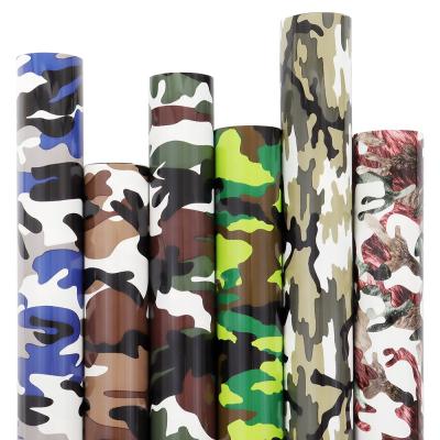 China 10inchx50Yard Apparel Rolls Rolls Vinyl Heat Transfer Designs Camouflage Pattern Vinyl Heat Transfer For Shirts for sale