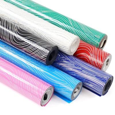 China 10inx5Feet Rolls Apparel Heat Transfer Vinyl Gingham Pattern HTV Vinyl PU Holographic Heat Transfer Film for sale