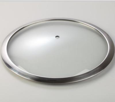 China Custom Round Clear Glass Lid Viable For Skillet for sale