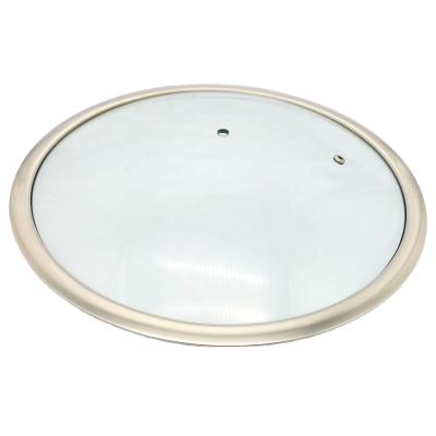 China Sustainable T type tempered glass cover lids for pot tempered glass cookware parts for sale