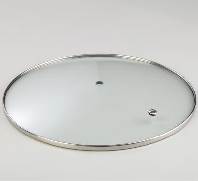 China Viable normal dome flat dome stainless steel tempered glass cover for sale