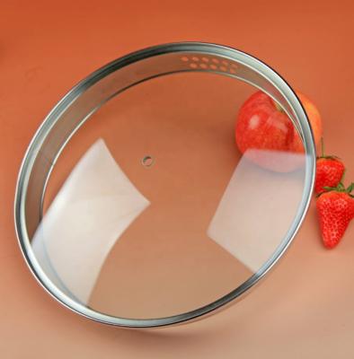 China Sustainable Stainless Steel Glass Rim Cover For Kitchen Utensil for sale