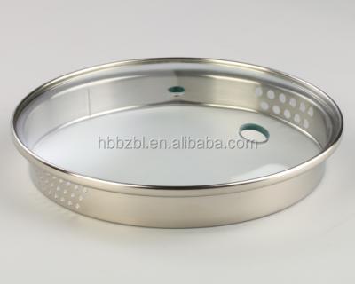 China Sustainable Cookware Soup Pot High Quality Tempered Glass Spill Proof Lid for sale