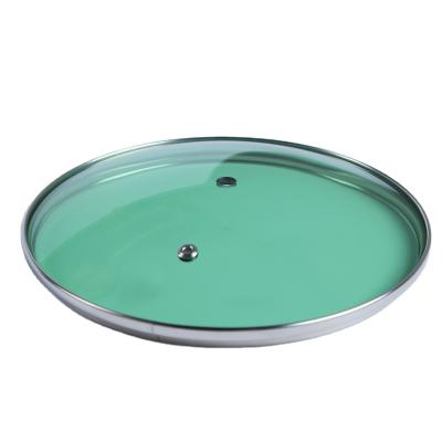 China Viable Hot Selling OEM Made In China High Tempered Glass Jar Lid Colored Glass Lid Transparent for sale