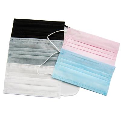 China Waterproof Disposable Disposable Medical Pink Type Surgical Masks Face Mask Eco-friendly Comfortable Fit And Dustproof Black White Color IIR EN14683 for sale