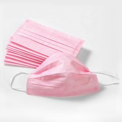 China Disposable Pink Medical Surgical Face Mask Eco - Friendly Comfortable Fit EN14683 TYPE IIR for sale