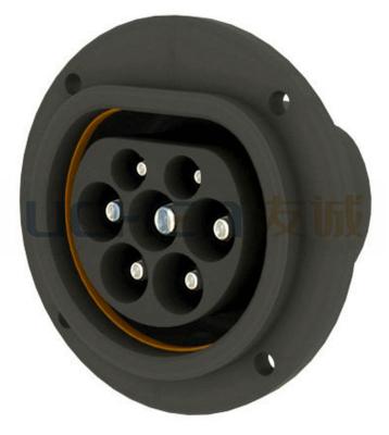 China Electric Car Or Bus IEC 62196-2 Type - 2 EV Male Connector Charging Socket 32A for sale