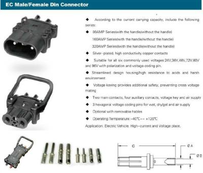 China Power DC600V Automotive Electrical Outlets For Forklift for sale